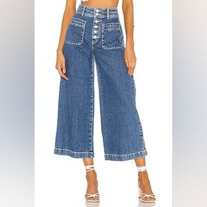 FREE PEOPLE COLLETTE WIDE LEG JEANS